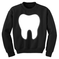 Tooth Fairy  Halloween Tooth Molar Costume Idea Youth Sweatshirt | Artistshot