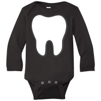 Tooth Fairy  Halloween Tooth Molar Costume Idea Long Sleeve Baby Bodysuit | Artistshot