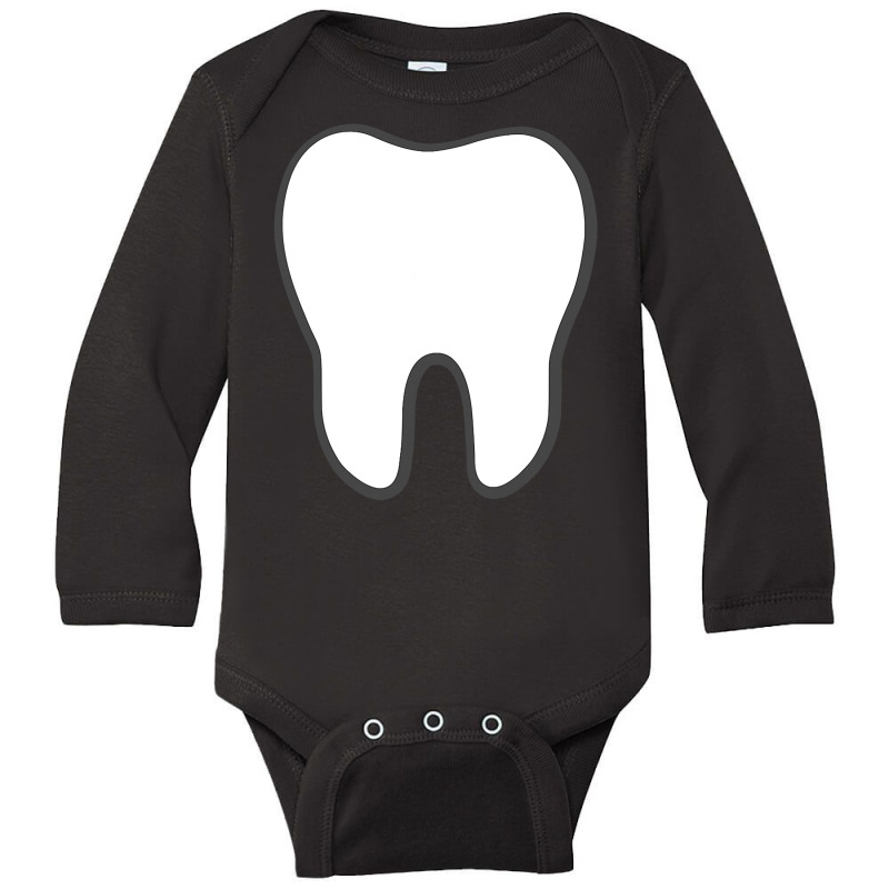 Tooth Fairy  Halloween Tooth Molar Costume Idea Long Sleeve Baby Bodysuit by JohnNichols89123 | Artistshot