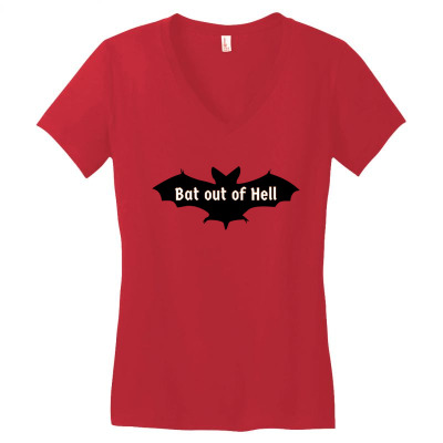 Bat Coming Women's V-neck T-shirt Designed By Warning