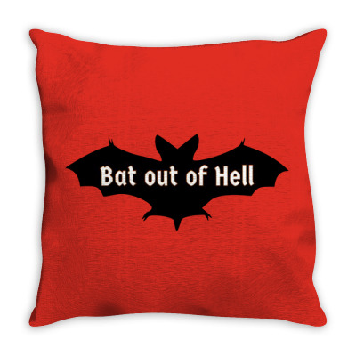 Bat Coming Throw Pillow Designed By Warning
