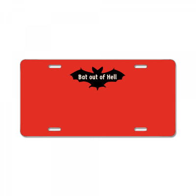 Bat Coming License Plate Designed By Warning