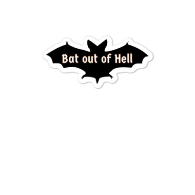 Bat Coming Sticker Designed By Warning
