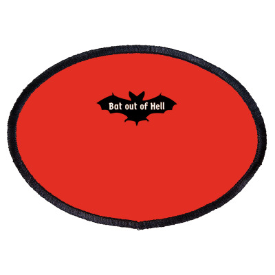 Bat Coming Oval Patch Designed By Warning