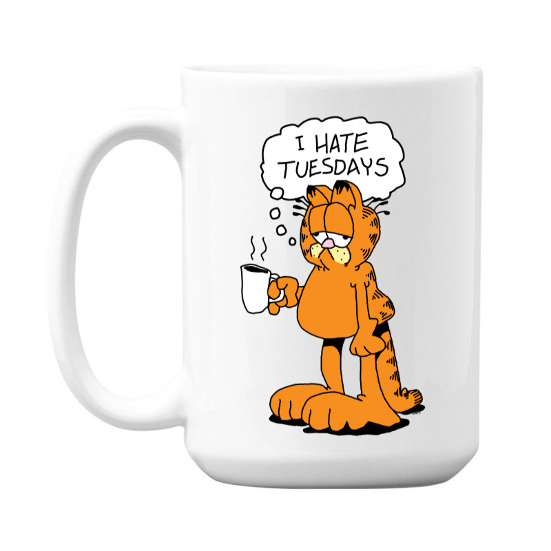 Grafield   I Hate Tuesdays 15 Oz Coffee Mug | Artistshot