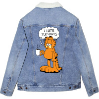 Grafield   I Hate Tuesdays Unisex Sherpa-lined Denim Jacket | Artistshot