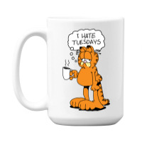 Grafield   I Hate Tuesdays 15 Oz Coffee Mug | Artistshot