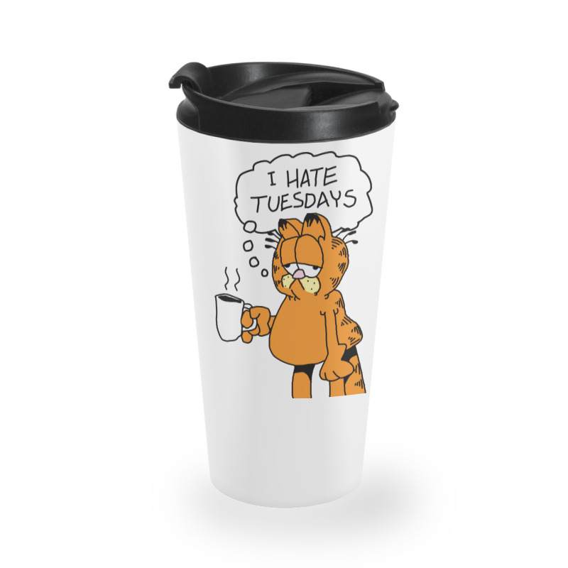 Grafield   I Hate Tuesdays Travel Mug | Artistshot