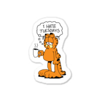 Grafield   I Hate Tuesdays Sticker | Artistshot