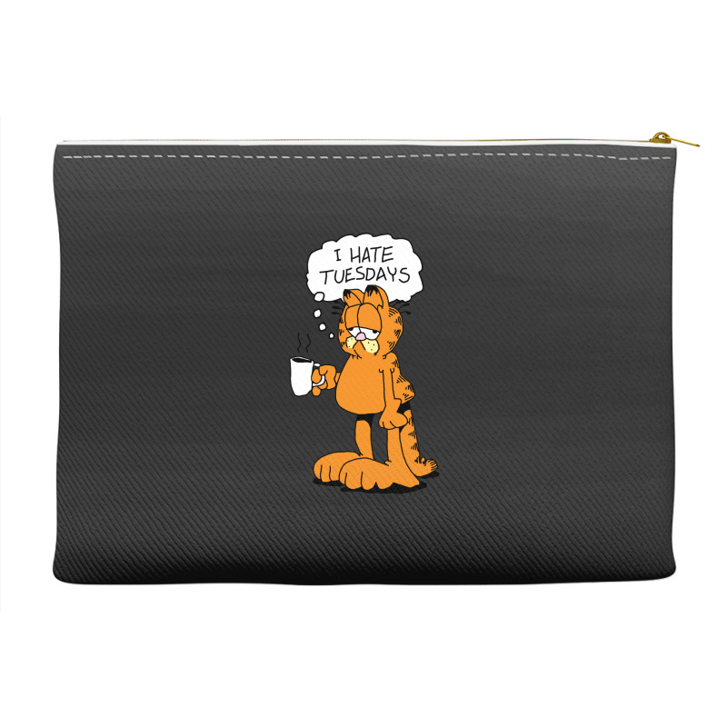 Grafield   I Hate Tuesdays Accessory Pouches | Artistshot