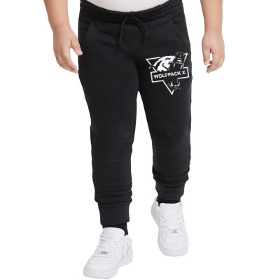 Wolf Face Logo Youth Jogger Designed By Warning