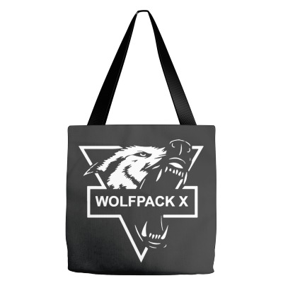 Wolf Face Logo Tote Bags Designed By Warning