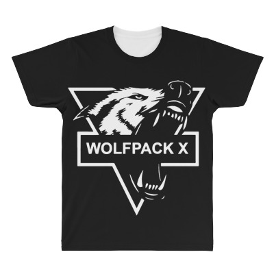 Wolf Face Logo All Over Men's T-shirt Designed By Warning