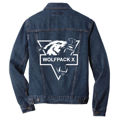 Wolf Face Logo Men Denim Jacket Designed By Warning