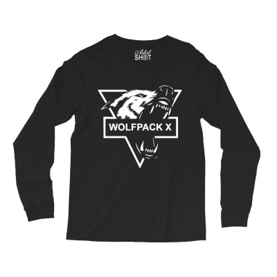Wolf Face Logo Long Sleeve Shirts Designed By Warning