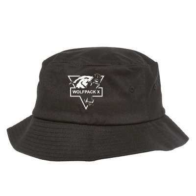 Wolf Face Logo Bucket Hat Designed By Warning