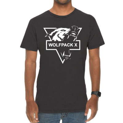 Wolf Face Logo Vintage T-shirt Designed By Warning