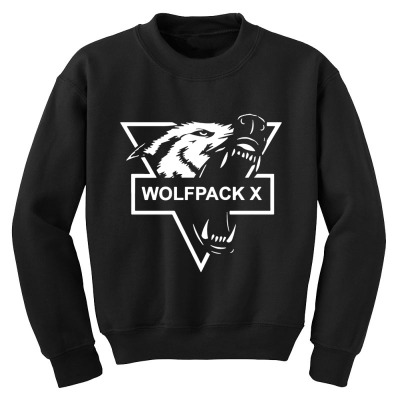 Wolf Face Logo Youth Sweatshirt Designed By Warning