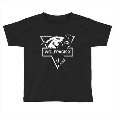 Wolf Face Logo Toddler T-shirt Designed By Warning