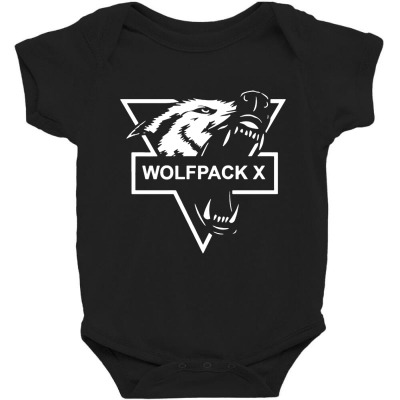 Wolf Face Logo Baby Bodysuit Designed By Warning