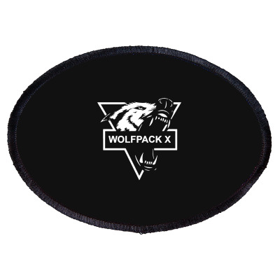 Wolf Face Logo Oval Patch Designed By Warning