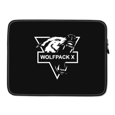 Wolf Face Logo Laptop Sleeve Designed By Warning