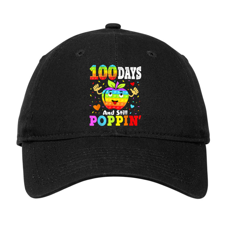 Happy 100 Days Of School And Still Poppin 100th Day Pop It T Shirt Adjustable Cap | Artistshot