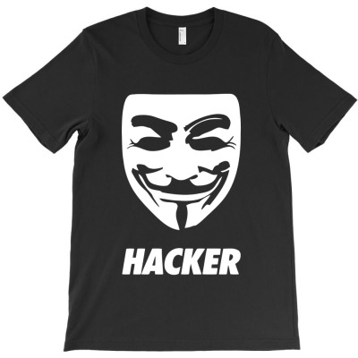 Hacker Cool Mask T-shirt Designed By Warning