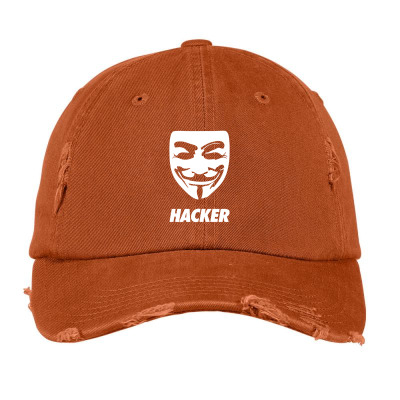 Hacker Cool Mask Vintage Cap Designed By Warning