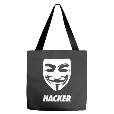 Hacker Cool Mask Tote Bags Designed By Warning