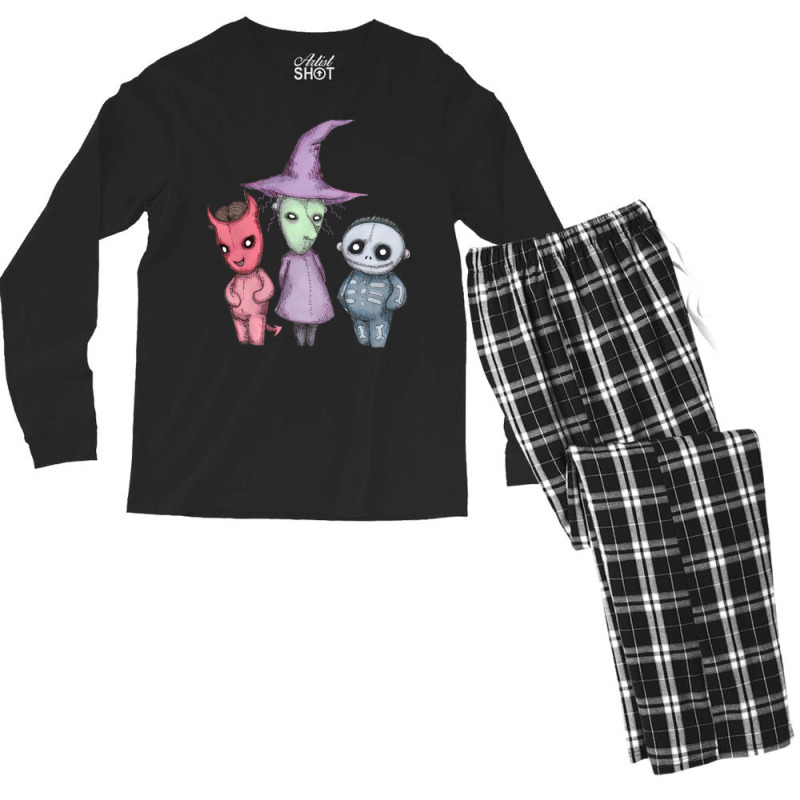 Lock Shock Barrel Nightmare Before Christmas Men's Long Sleeve Pajama Set | Artistshot