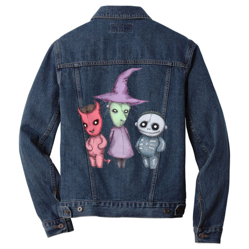 Lock Shock Barrel Nightmare Before Christmas Men Denim Jacket | Artistshot