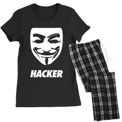 Hacker Cool Mask Women's Pajamas Set Designed By Warning