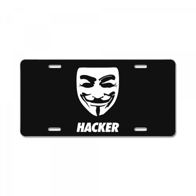 Hacker Cool Mask License Plate Designed By Warning
