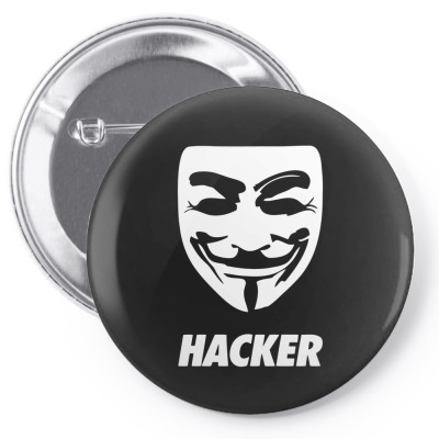 Hacker Cool Mask Pin-back Button Designed By Warning