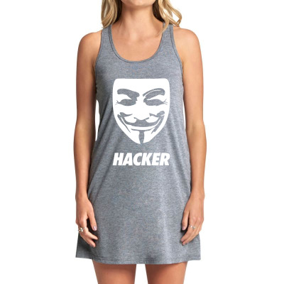 Hacker Cool Mask Tank Dress Designed By Warning
