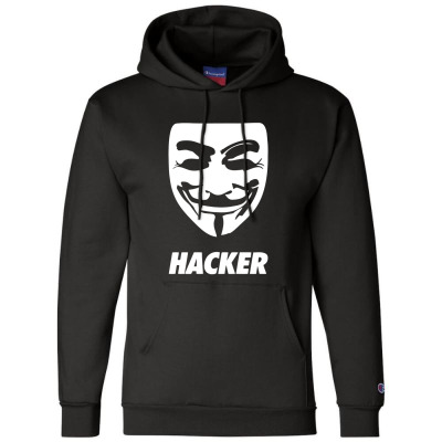 Hacker Cool Mask Champion Hoodie Designed By Warning