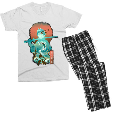 Hashira Batlle Men's T-shirt Pajama Set Designed By Warning