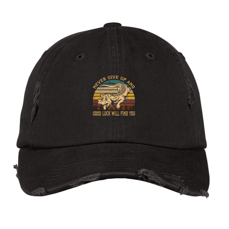 Graphic Neverending Arts Story Films Never Give Up Vintage Cap by SandraDelpha | Artistshot