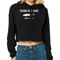 Vintage Franklin Square Long Island New York Cropped Hoodie | Artistshot