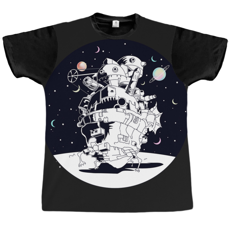 Trending Castle In A Starry Night Graphic T-shirt | Artistshot