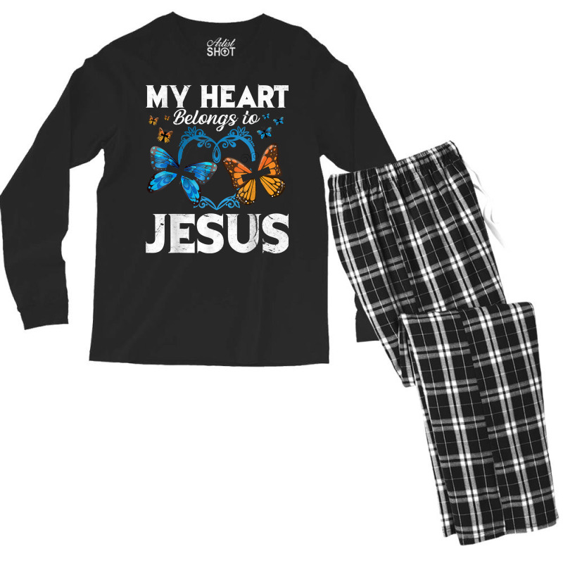 Im A Mighty Christian Warrior Women My Prayers Mathew 17 20 T Shirt Men's Long Sleeve Pajama Set | Artistshot