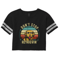 Limited Edition Don't Stop Retrieving Funny Golden Retriever Dog Vinta Scorecard Crop Tee | Artistshot