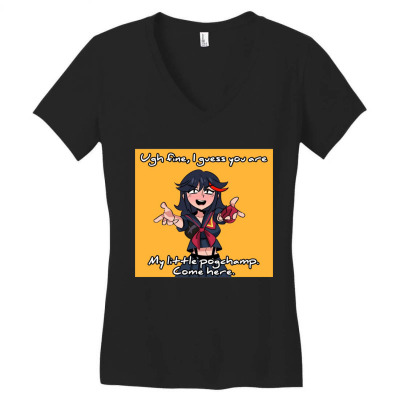 My Little Women's V-neck T-shirt Designed By Warning