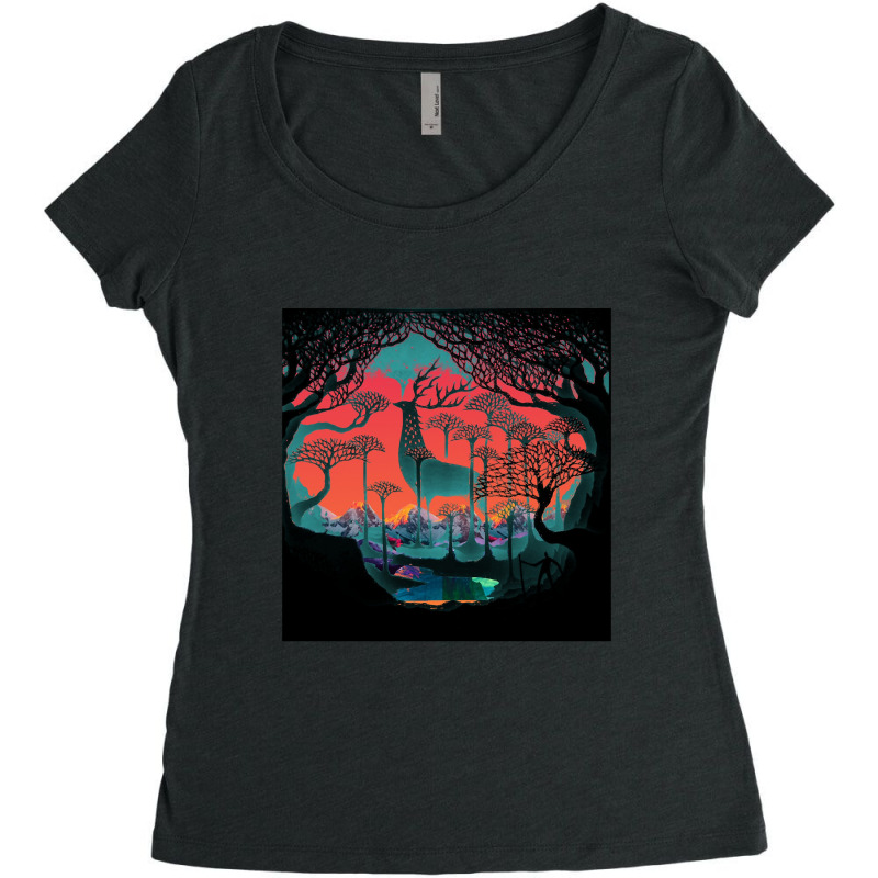 Limited Edition Forest Spirit - Woodland Women's Triblend Scoop T-shirt by Karyn Love | Artistshot