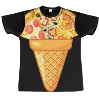 Pizza Ice Cream Fast Food And Ice Cream Collection Graphic T-shirt | Artistshot