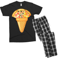 Pizza Ice Cream Fast Food And Ice Cream Collection Men's T-shirt Pajama Set | Artistshot