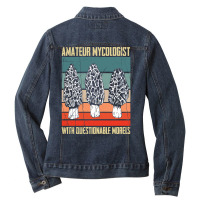 Artistshot Limited Edition Amateur Mycologist With Questionable Morels Ladies Denim Jacket | Artistshot