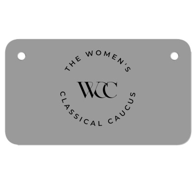 Women Wcc Original Motorcycle License Plate Designed By Warning