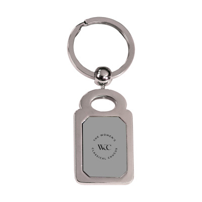 Women Wcc Original Silver Rectangle Keychain Designed By Warning